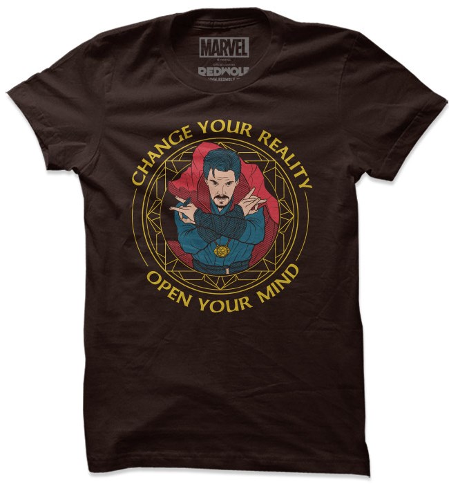 

Redwolf - Change Your Reality - Marvel Official T-shirt, Brown