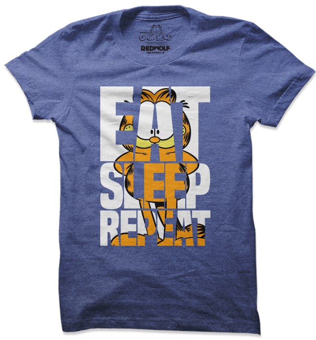 

Redwolf - Eat Sleep Repeat - Garfield Official T-shirt, Heather purple