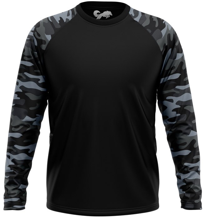 

Redwolf - Camouflage Raglan Pattern: Military Grey - Full Sleeve T-shirt