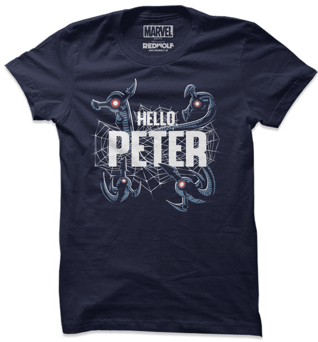 

Redwolf - Hello, Peter - Marvel Official T-shirt, Navy blue