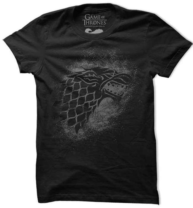 

Redwolf - House Stark Sigil Splatter - Game Of Thrones Official T-shirt