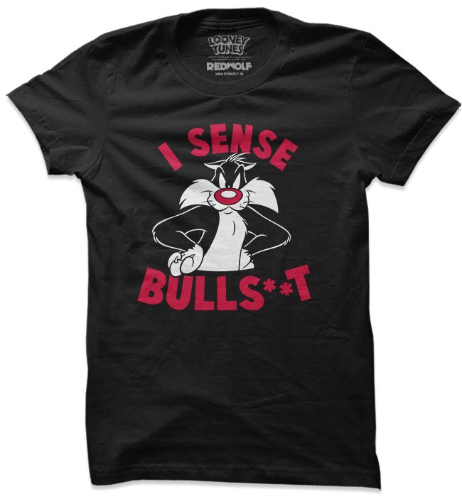 

Redwolf - I Sense Bulls**t - Looney Tunes Official T-shirt, Black