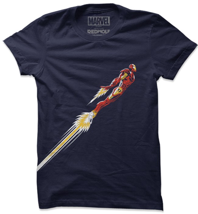 

Redwolf - Iron Man: Side Burst - Marvel Official T-shirt, Navy blue