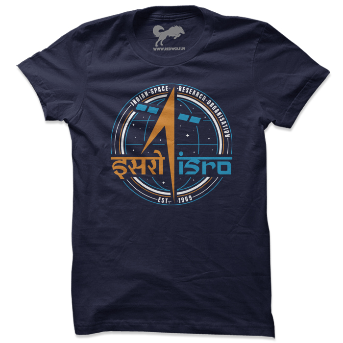 

Redwolf - ISRO Logo: Navy Blue - ISRO Official T-shirt