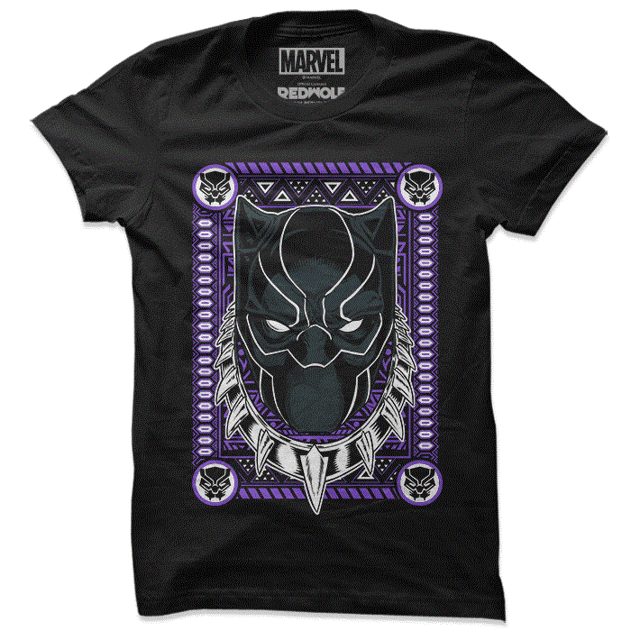 

Redwolf - Black Panther: Mask (Glow In The Dark) - Marvel Official T-shirt