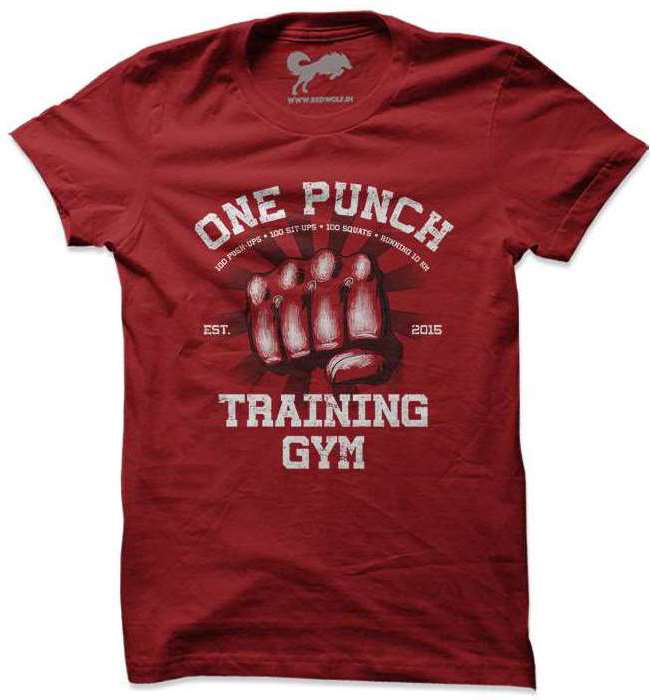One Punch Gym T-Shirt | Anime Tees | Redwolf