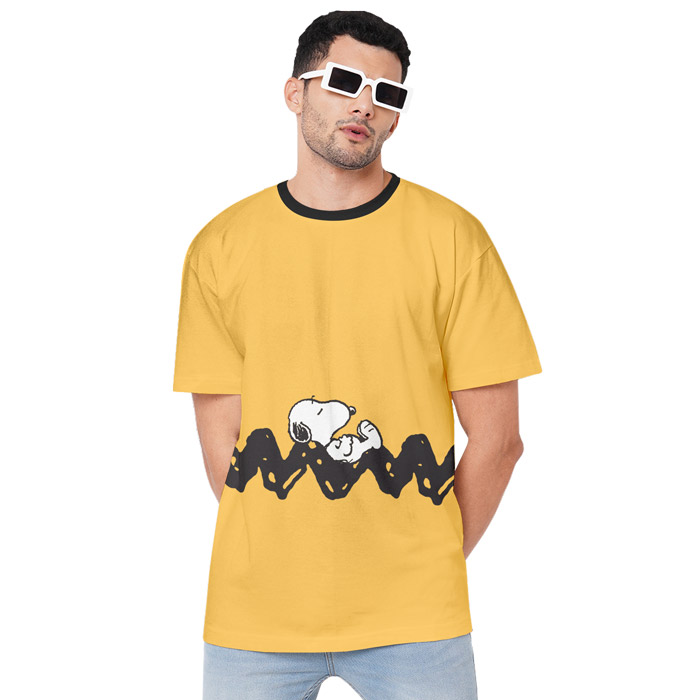 

Redwolf - Chill Like Snoopy - Peanuts Official Oversized T-shirt, Yellow