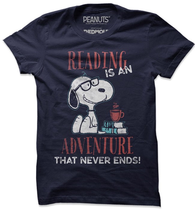 

Redwolf - Reading Is An Adventure - Peanuts Official T-shirt