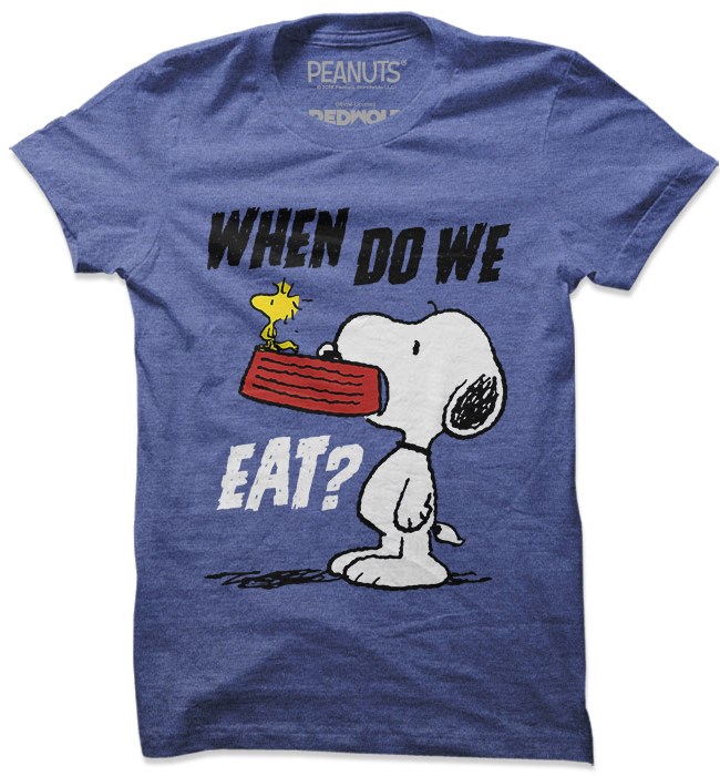 

Redwolf - When Do We Eat - Peanuts Official T-shirt