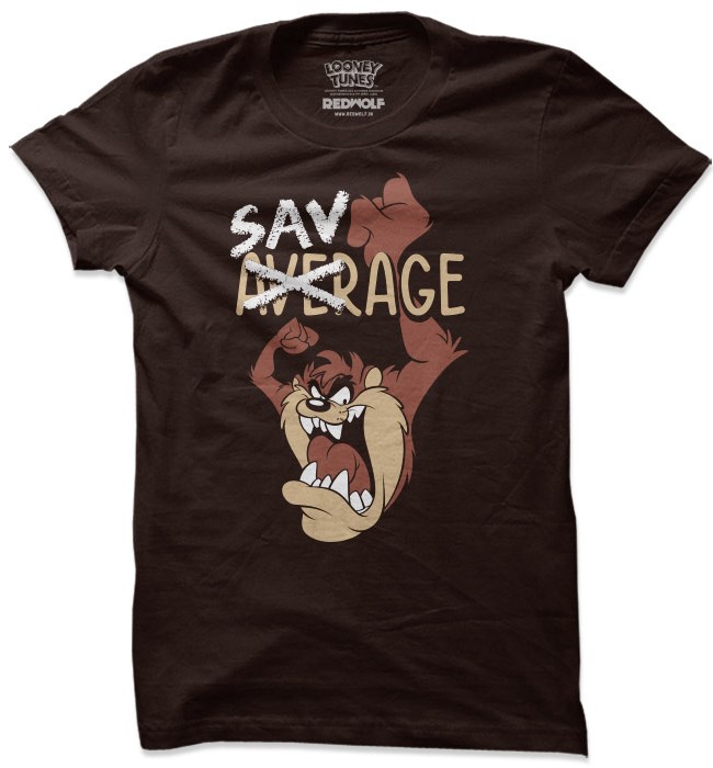 

Redwolf - Savage - Looney Tunes Official T-shirt, Brown