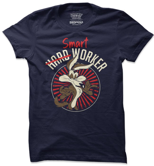 

Redwolf - Smart Worker - Looney Tunes Official T-shirt, Navy blue