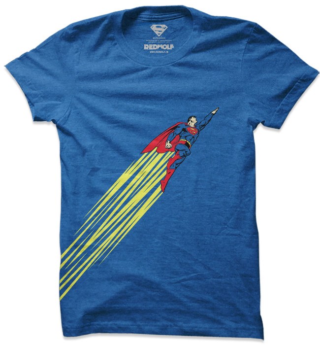 

Redwolf - Superman: Side Burst - Superman Official T-shirt, Heather blue