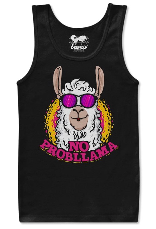 

Redwolf - No Probllama - Tank Top, Black