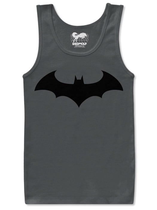 

Redwolf - Batman Emblem - Batman Official Tank Top, Grey