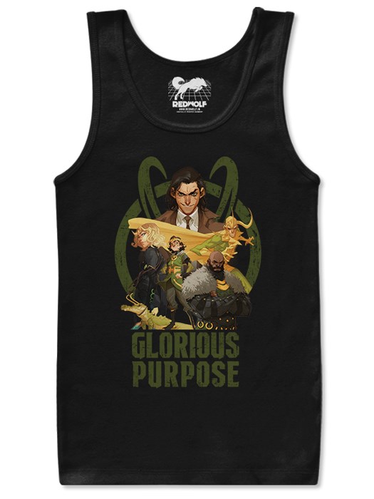 

Redwolf - Loki Army - Marvel Official Tank Top, Black