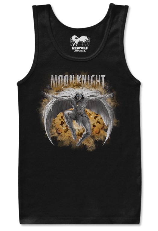 

Redwolf - Knight In Action - Marvel Official Tank Top, Black