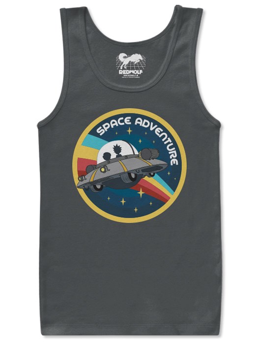 

Redwolf - Space Adventure - Rick And Morty Official Tank Top, Grey