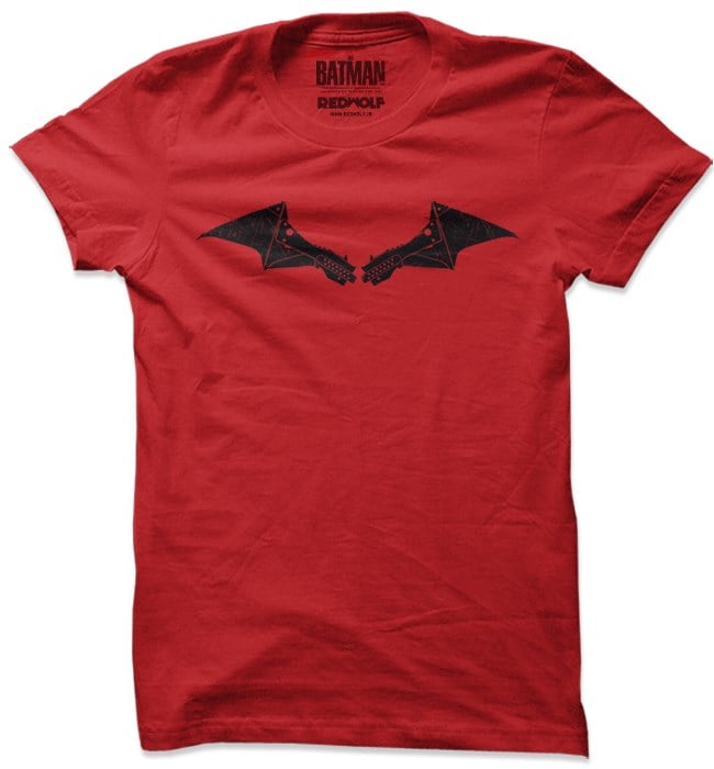 

Redwolf - Vengeance Mechanical Logo - Batman Official T-shirt, Red