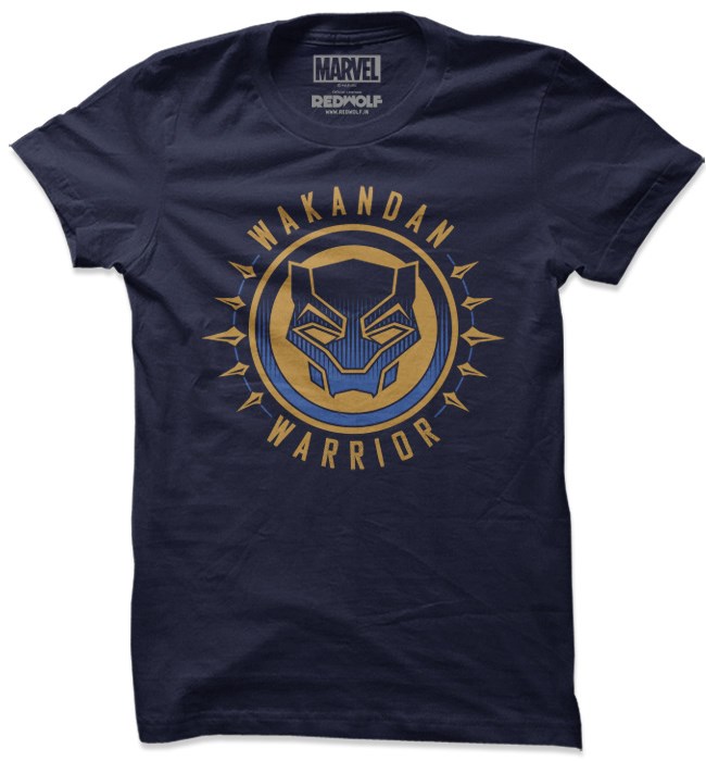 

Redwolf - Wakandan Warrior - Marvel Official T-shirt, Navy blue