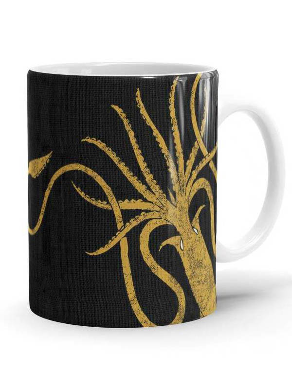 

Redwolf - Greyjoy Sigil Design - Game Of Thrones Official Mug, White