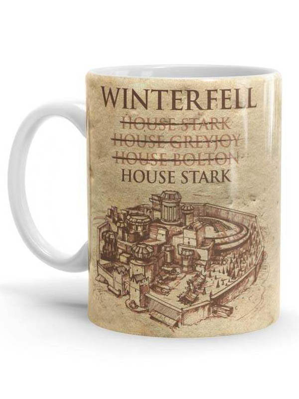 

Redwolf - House Of Winterfell - Game Of Thrones Official Mug, White