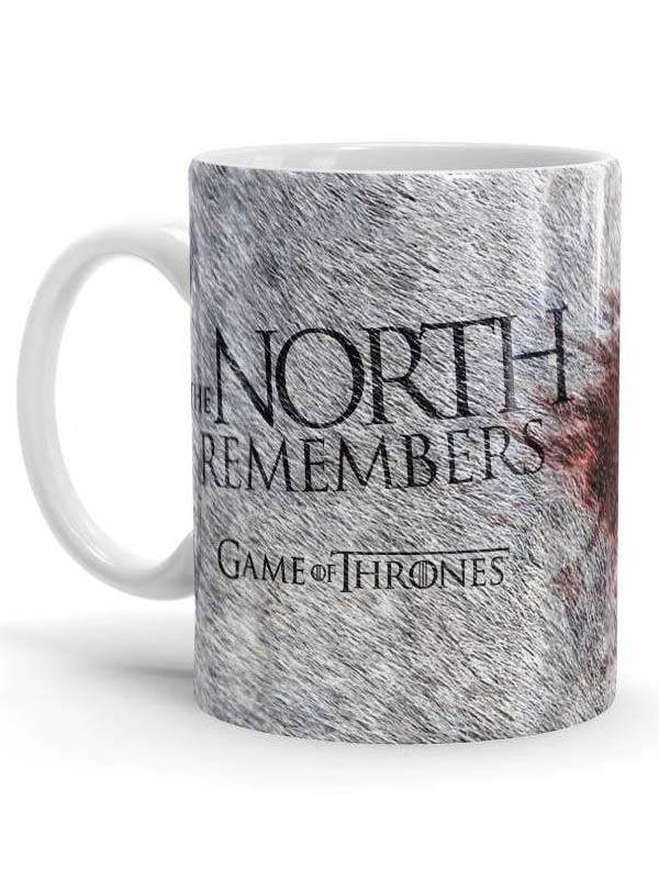 

Redwolf - The North Never Forgets - Game Of Thrones Official Mug, White