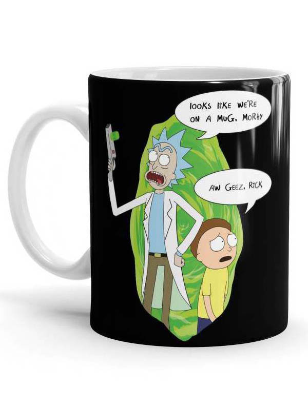 

Redwolf - Looks Like We Are On A Mug - Rick And Morty Official Mug, White