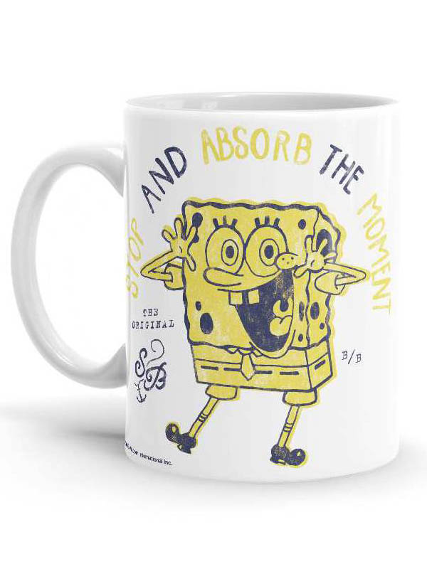 

Redwolf - Absorb The Moment - SpongeBob SquarePants Official Mug, White