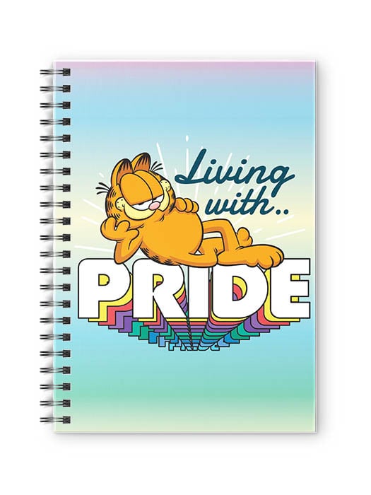 

Redwolf - Living With Pride - Garfield Official Spiral Notebook, Multi-coloured