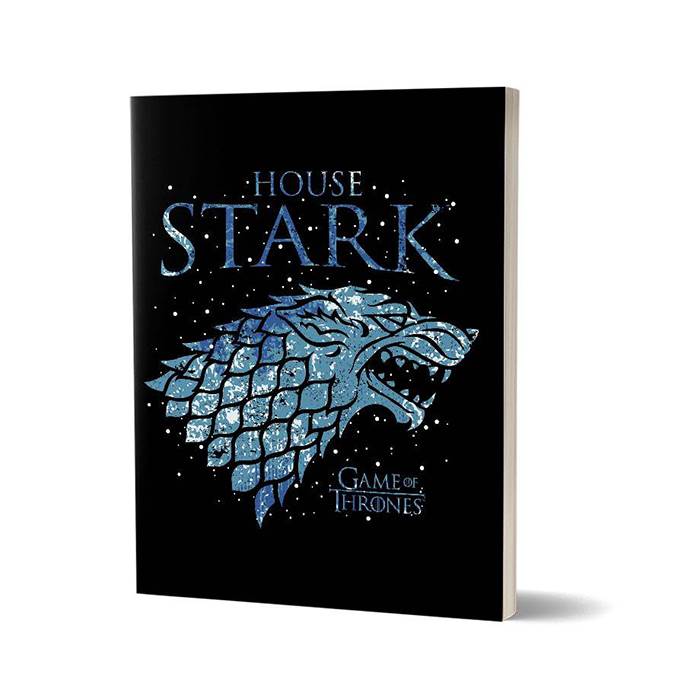 

Redwolf - House Stark Ice - Game Of Thrones Official Notebook, Multi-coloured