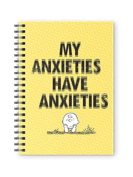 

Redwolf - My Anxieties Have Anxieties - Peanuts Official Spiral Notebook, Multi-coloured