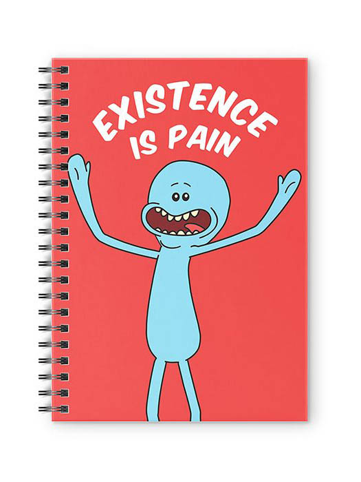 

Redwolf - Mr. Meeseeks Existence Is Pain - Rick And Morty Official Spiral Notebook, Multi-coloured