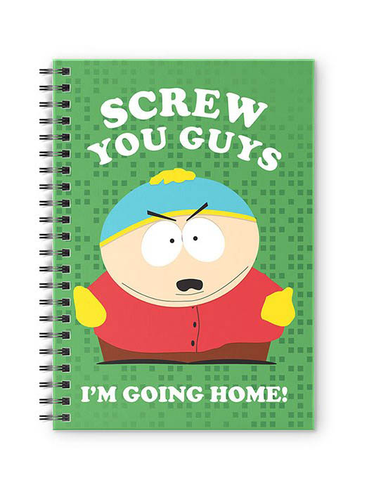 

Redwolf - Screw You Guys, I'm Going Home - South Park Official Spiral Notebook, Multi-coloured