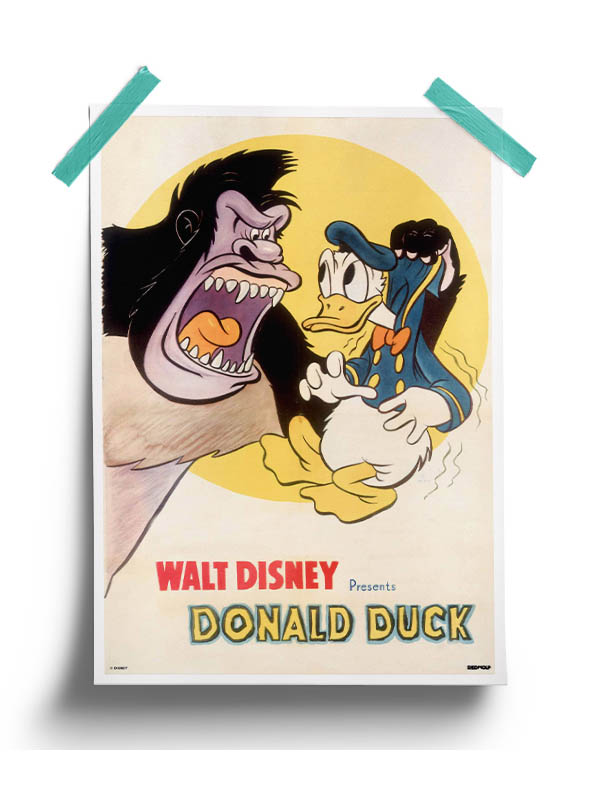 Donald And The Gorilla | Disney Official Poster | Redwolf