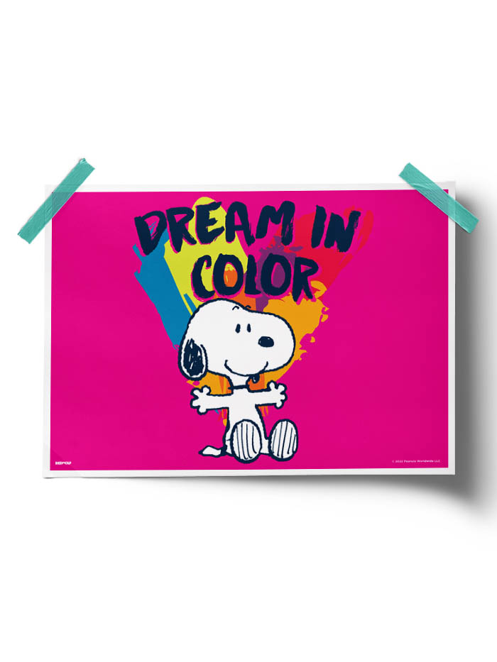 

Redwolf - Dream In Color - Peanuts Official Poster