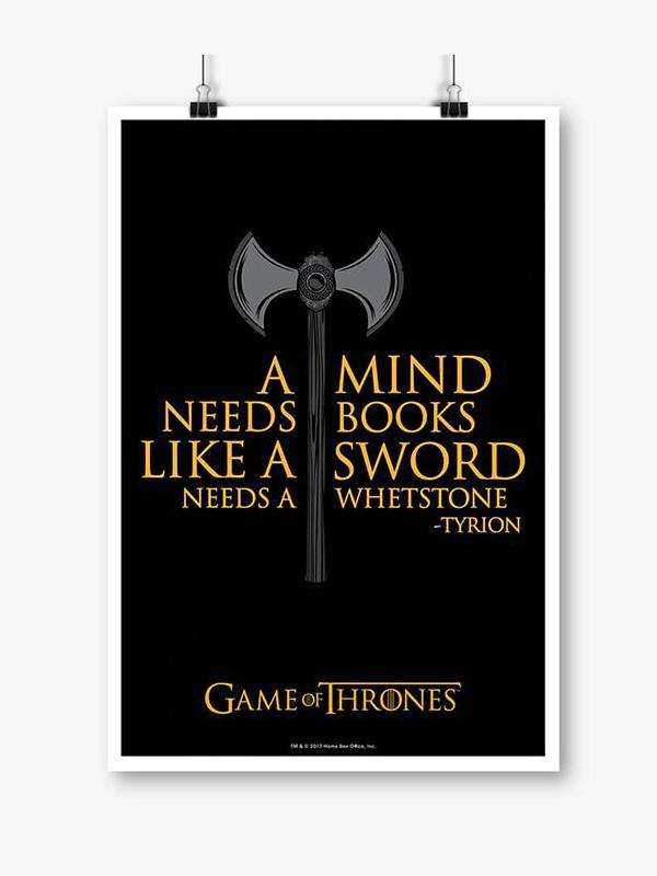 

Redwolf - A Mind Needs Books - Game Of Thrones Official Poster