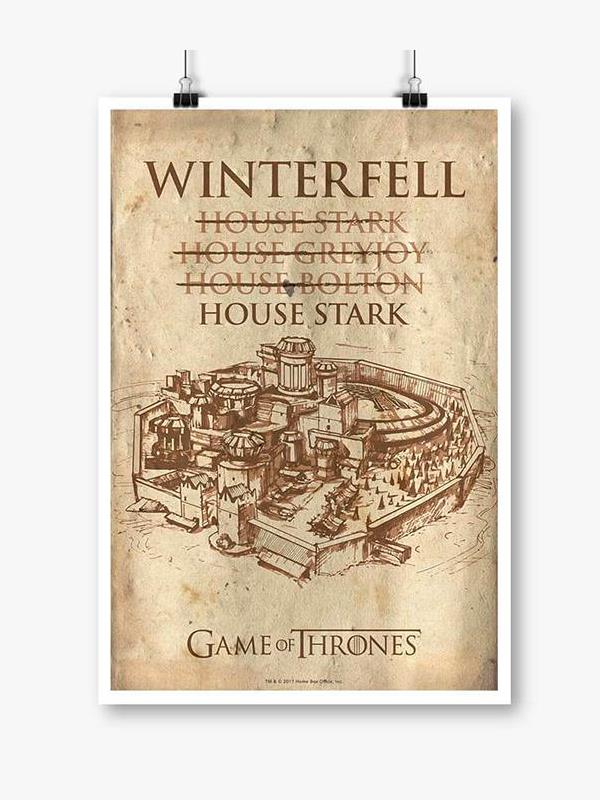 

Redwolf - House Of Winterfell - Game Of Thrones Official Poster