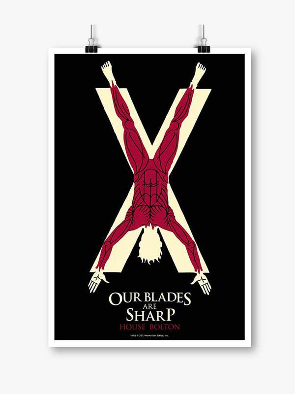 

Redwolf - Our Blades Are Sharp - Game Of Thrones Official Poster