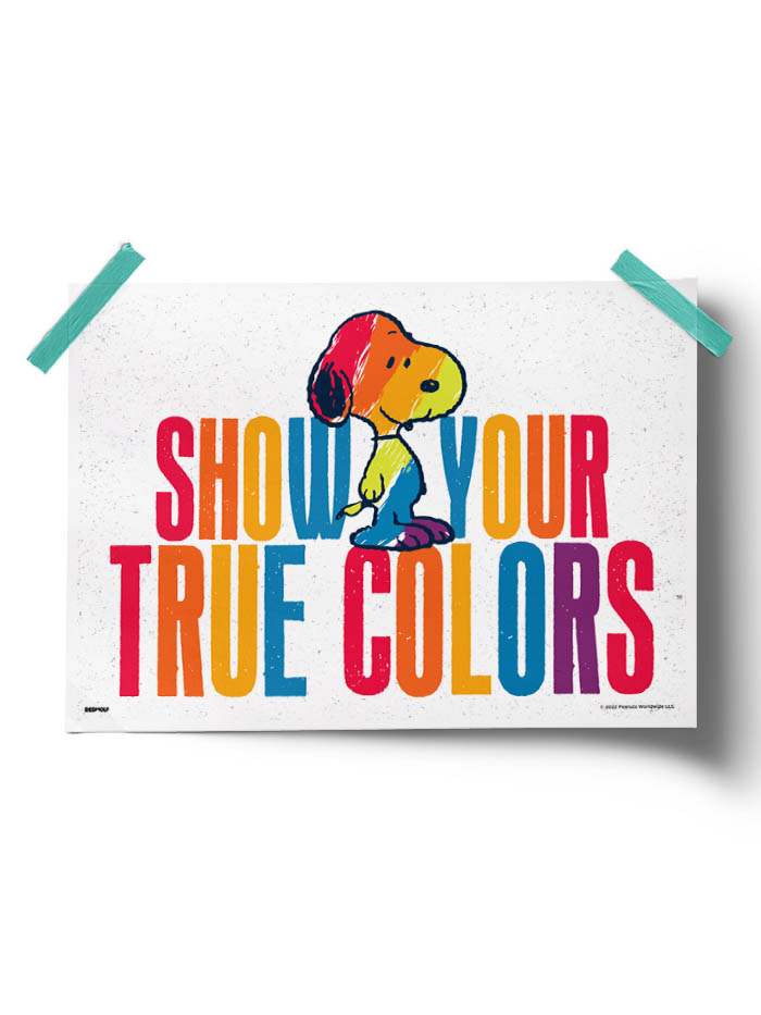 

Redwolf - Show Your True Colors - Peanuts Official Poster