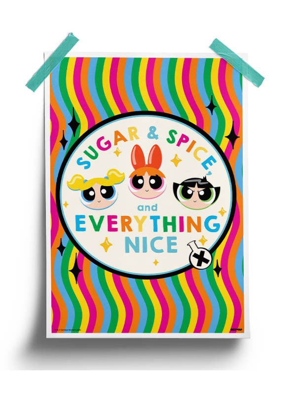 Sugar Spice And Everything Nice The Powerpuff Girls Poster Redwolf 7757