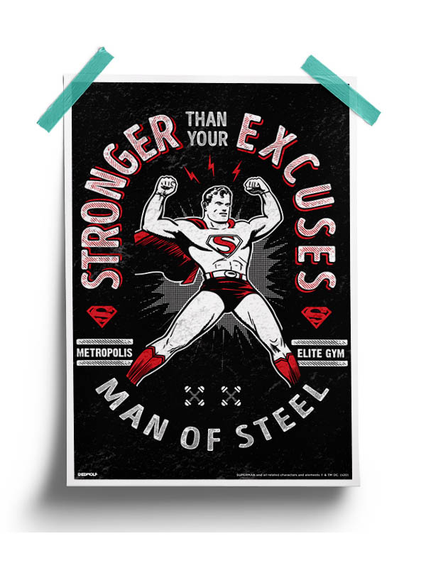 

Redwolf - Stronger Than Your Excuses - Superman Official Poster