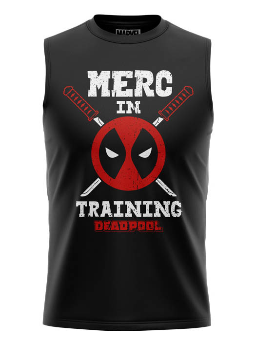 

Redwolf - Merc In Training - Marvel Official Sleeveless T-shirt, Black