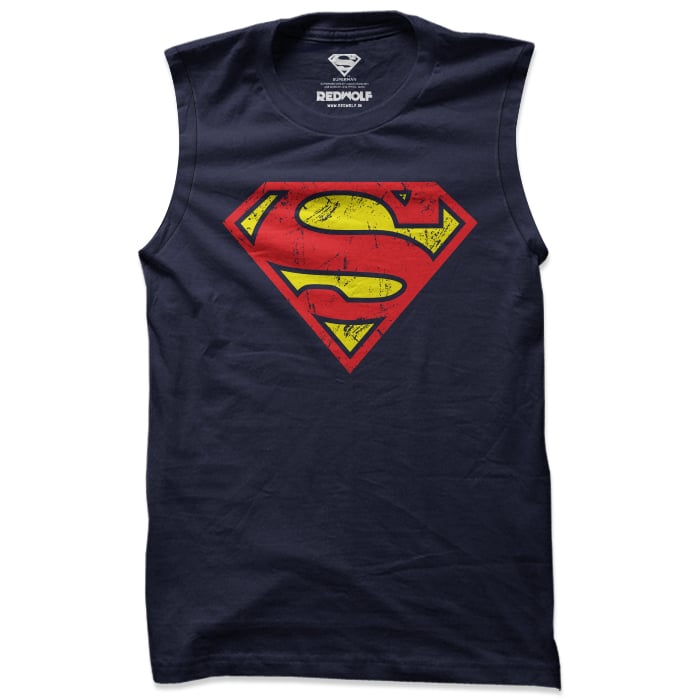 sleeveless superman hoodie