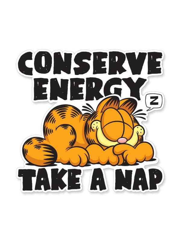 

Redwolf - Conserve Energy - Garfield Official Sticker