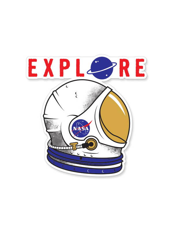 Explore | NASA Official Sticker | Redwolf