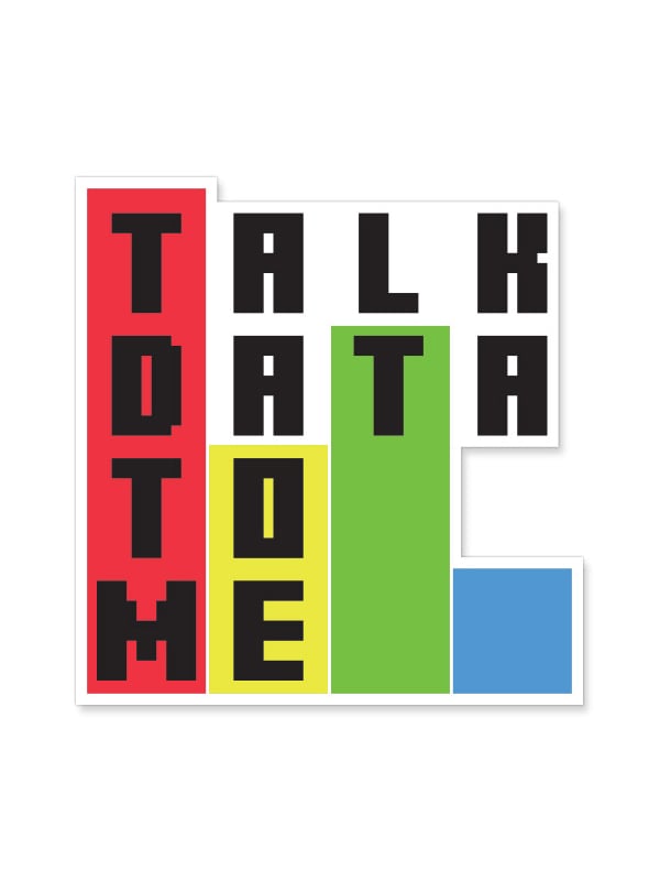 Talk Data To Me Sticker Redwolf