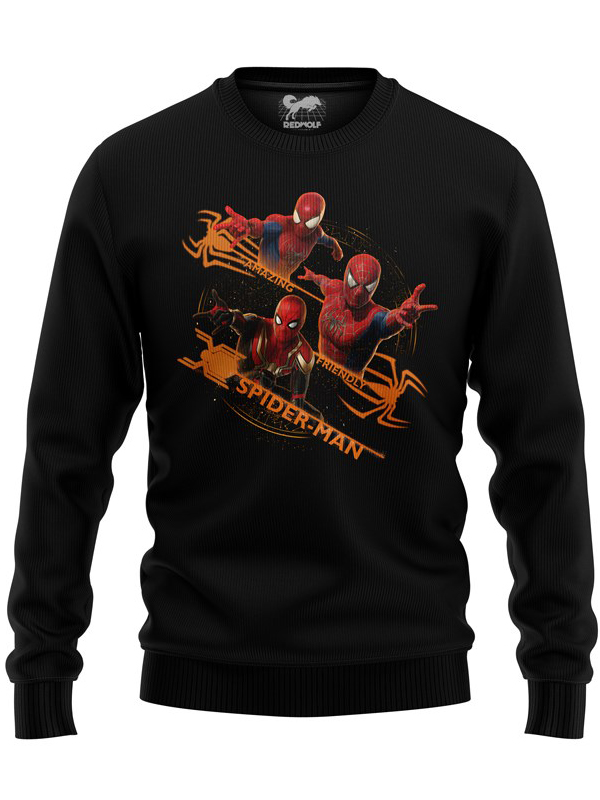 

Redwolf - Amazing Friendly Spider-Men - Marvel Official Pullover, Black