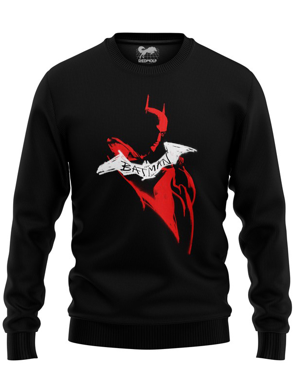 

Redwolf - Batman Scribble - Batman Official Pullover, Black