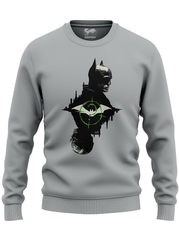 

Redwolf - Batman vs Riddler - Batman Official Pullover, Cement