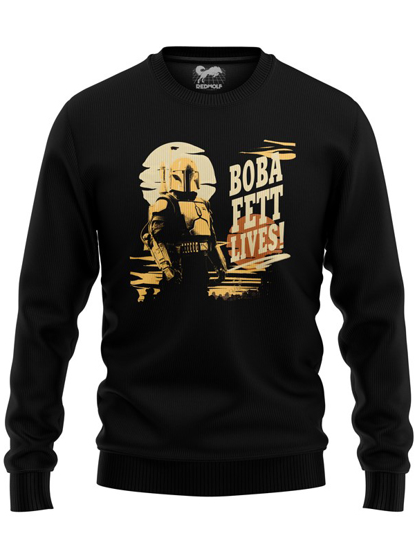 

Redwolf - Boba Fett: Stance - Star Wars Official Pullover, Black